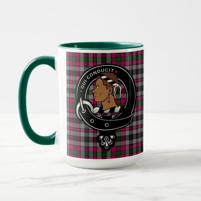 Mug Badge du clan Borthwick & Tartan (Gauche)