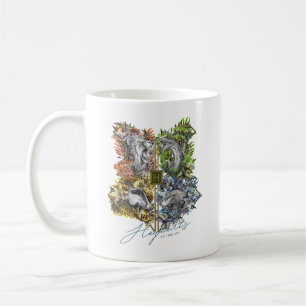 Mug Badge HOGWARTS™ à motif floral