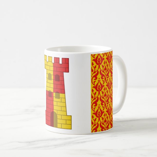 Mug Badge Populace du canton de RokkeHealdan (Devant droit)