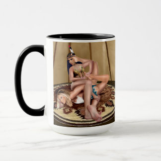 MUG BAGARRE DE CHATS DANS UN TIPI