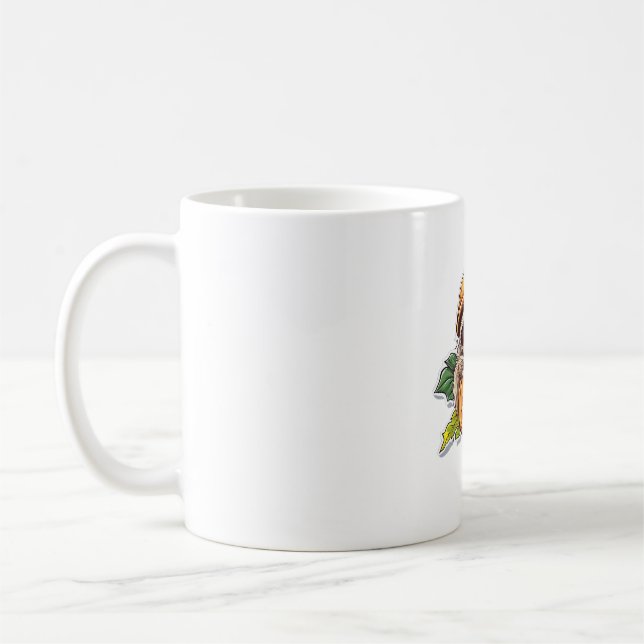 Mug Baguette classique Halloween Halloween Sticker (Gauche)