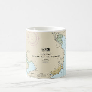 Mug Baie de Pensacola et approches Graphique nautique 