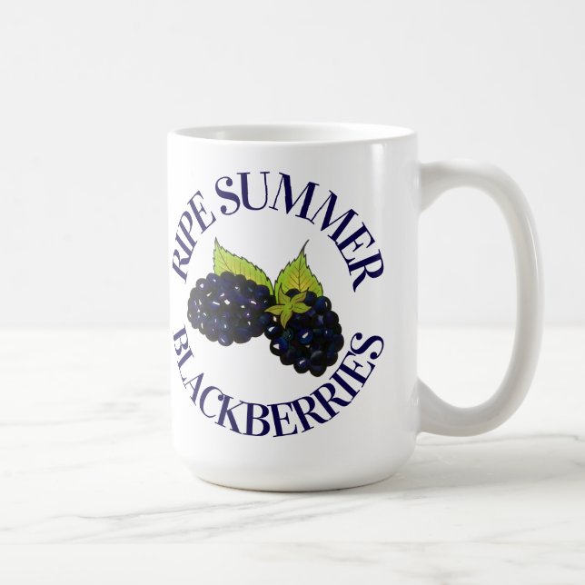Mug Baies-mûres d'été Blackberry Berry Berries (Droite)