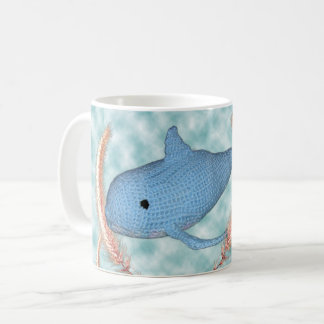 Mug - Baignade de baleine à travers l'herbe