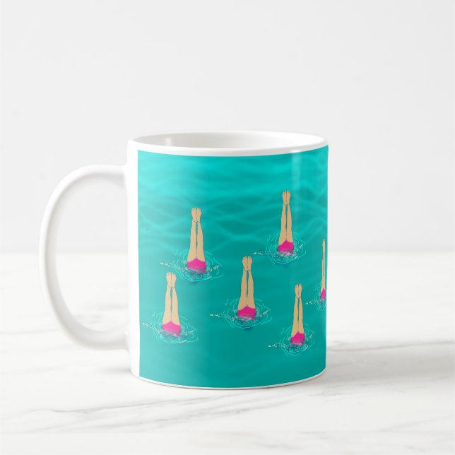Mug Baigneurs Artistiques Nageant Sous L'Eau (Gauche)