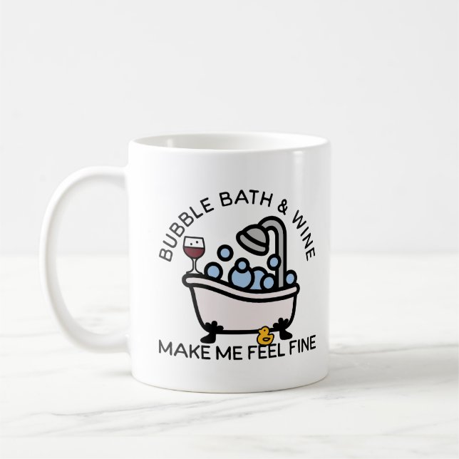 Mug Bain à bulle et vin (Gauche)