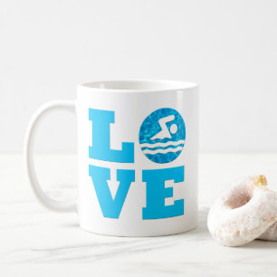 Mug BAIN AMOUR Baignade et plongée Nager ou entraîneur