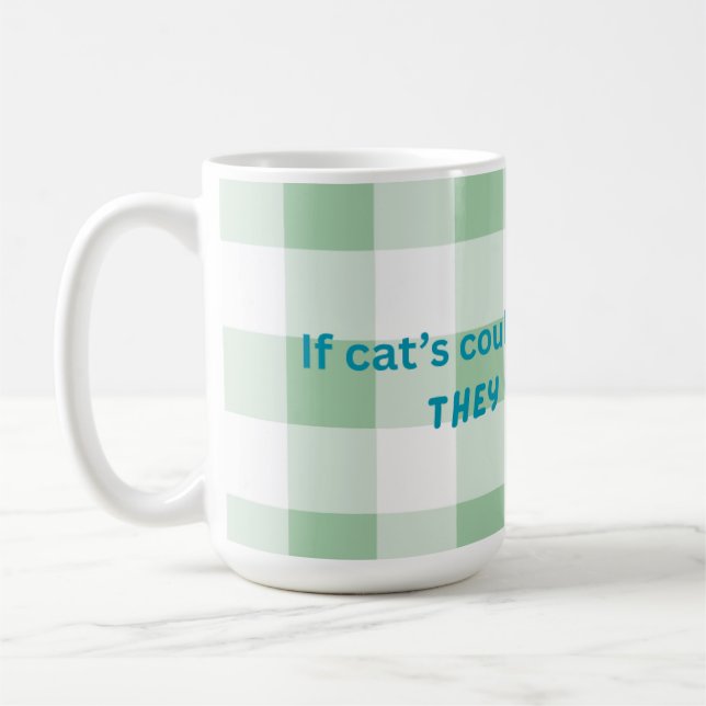 Mug Baise à thème pour chat drôle, parfait pour un amo (Gauche)