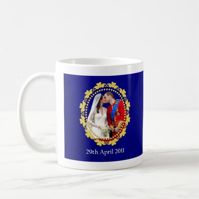 Mug Baiser royal de mariage de William et de Kate (Gauche)