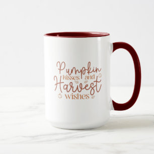 Mug Baisers citrouilles et souhaits de récolte