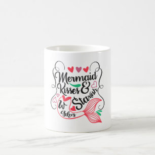 Mug Baisers de sirène voeux d'étoiles de mer
