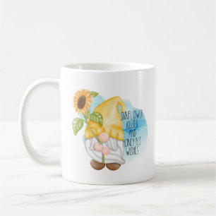 Mug Baisers de tournesol et souhaits d'abeilles Gnome
