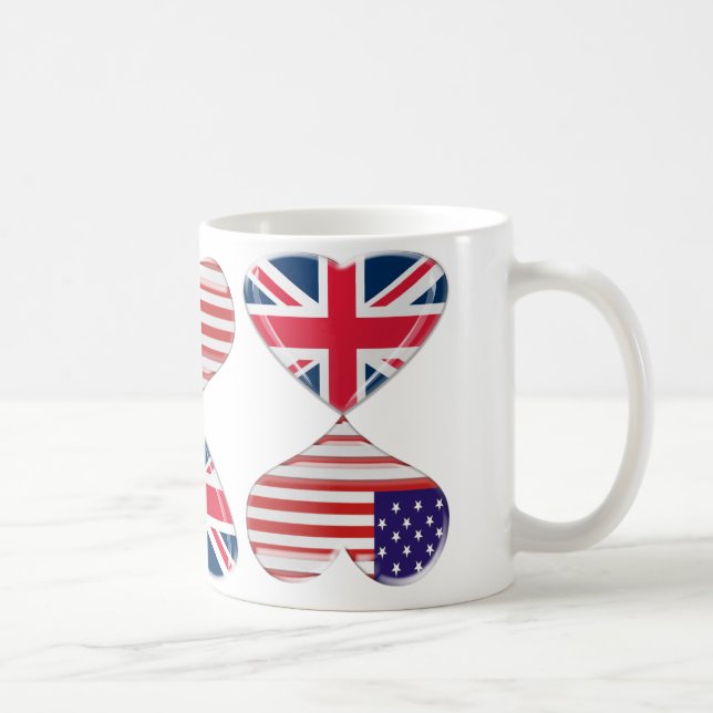 Mug Baisers des Etats-Unis et de l'art BRITANNIQUE de (Droite)