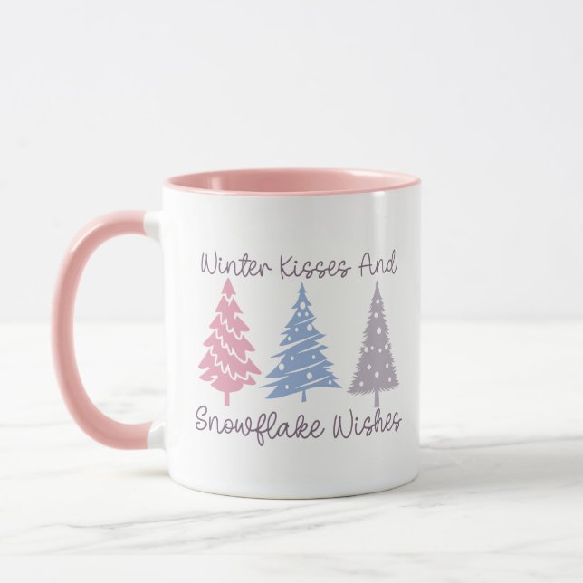 Mug Baisers d'hiver et wis de flocon (Gauche)
