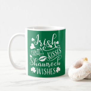 Mug Baisers d'Irlandais et souhaits de shamrock