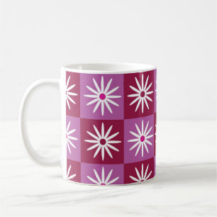 Mug Baisson blanche sur tableau de bord Motif rouge et