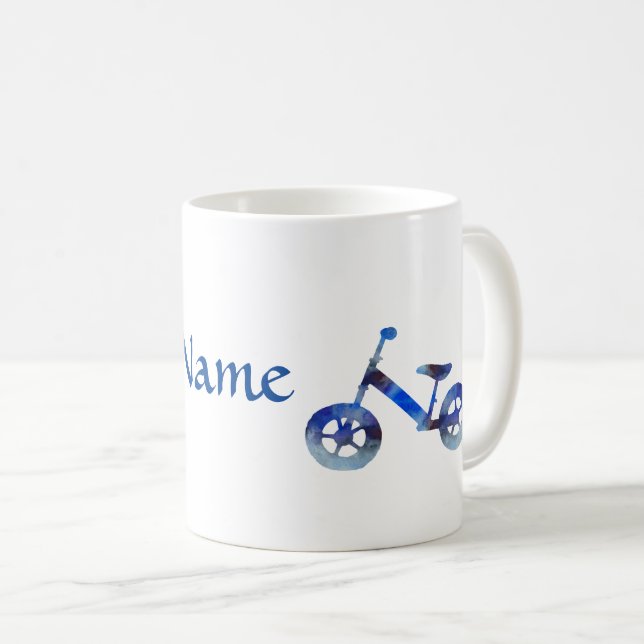 Mug Balance Bike aquarelle art (Devant droit)