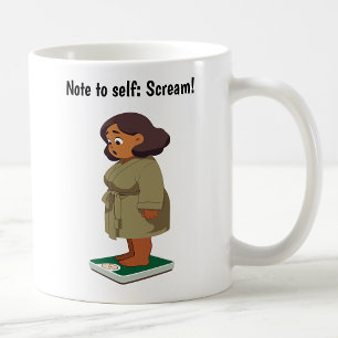 Mug Balance de poids de dessin animé personnalisable