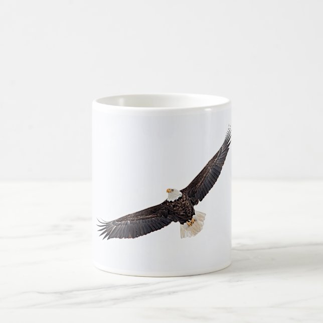 Mug Bald Eagle en vol (Centre)