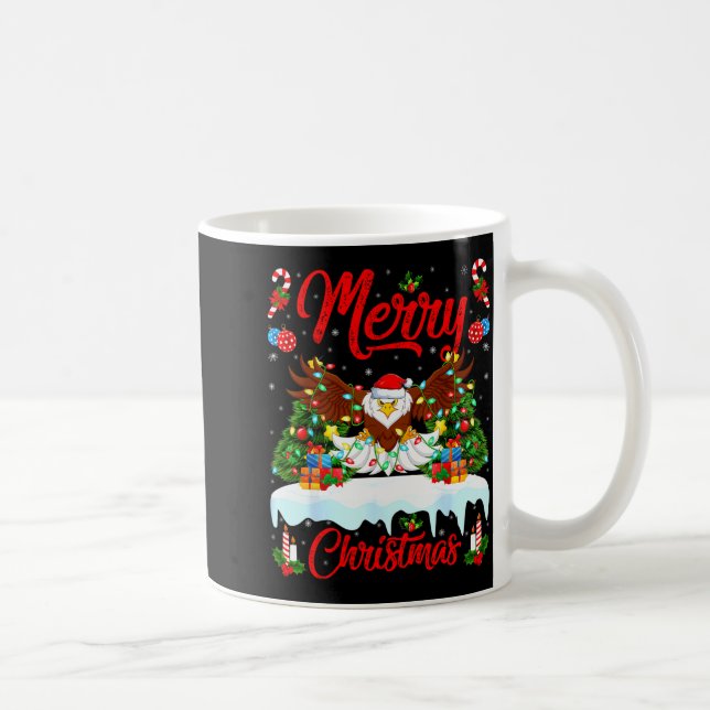 Mug Bald Eagle Lover Xmas Lighting Santa Bald Eagle Ch (Droite)