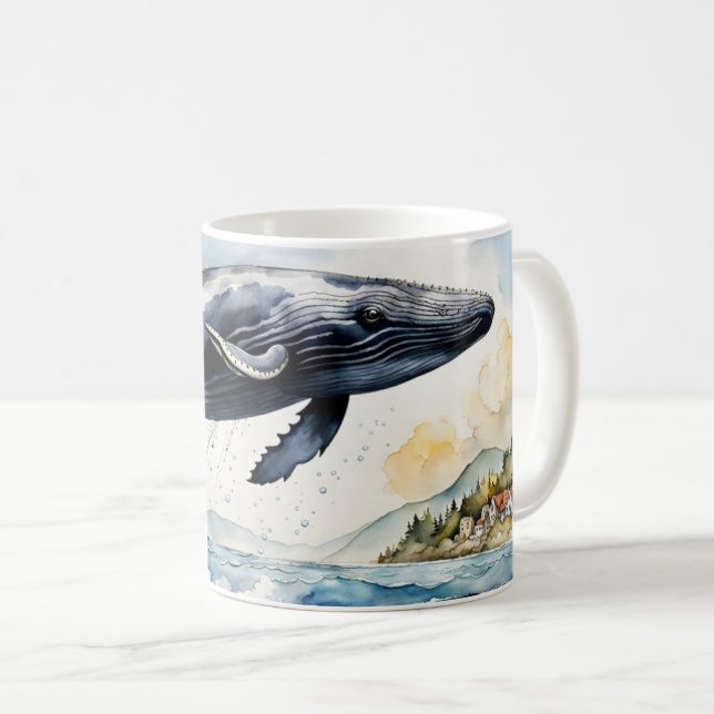 Mug Baleine à bosse (Devant droit)