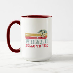 Mug Baleine Bonjour là Crypto Retirement Funny
