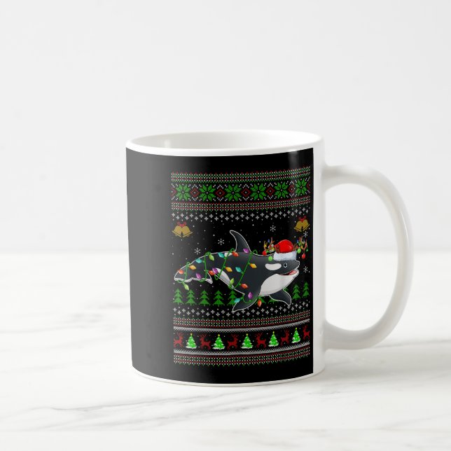 Mug Baleine d'Orca Sweaters de Noël moches Père Noël S (Droite)