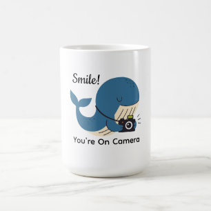 Mug Baleine mignonne avec caméra