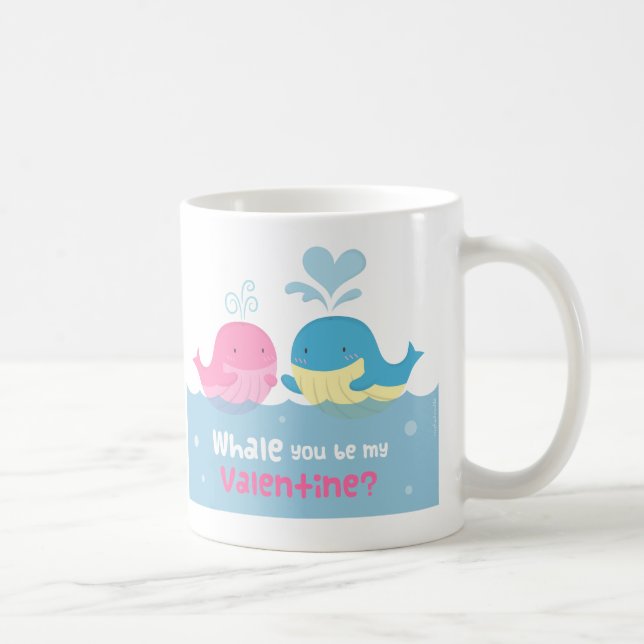 Mug Baleine mignonne vous soyez amour de Valentine de (Droite)