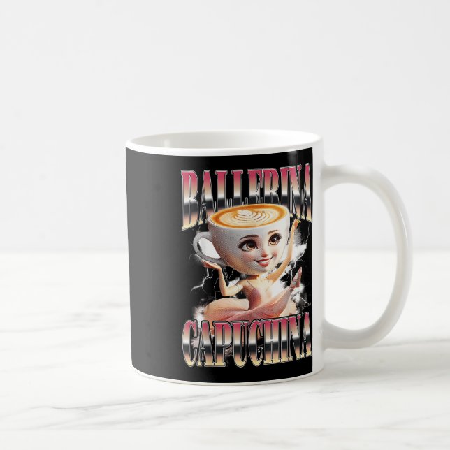 Mug Ballerina Capuchina Funny Italien Brainrot meme Hu (Droite)