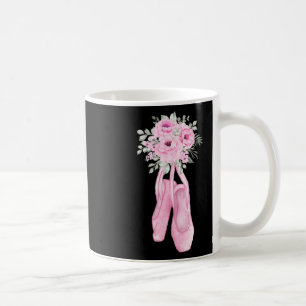 Mug Ballerina Pointe Chaussures Fleurs Ballet Danseur 
