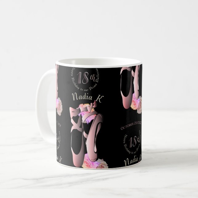 Mug Ballerina Toe Chaussures Custom Event (Devant gauche)