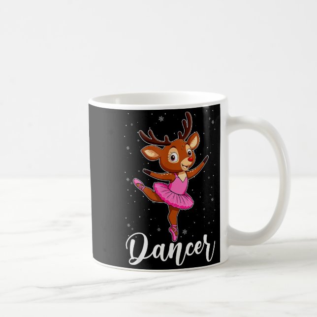 Mug Ballet Dancer Reindeer Ballerinas Christmas Pjs Wo (Droite)