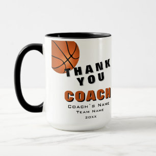 Mug Ballon de Basket Merci Coach