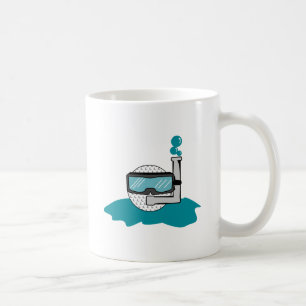 Mug ballon de golf amusant avec tuba