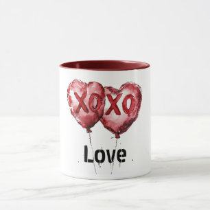 Mug Ballons cardiaques Red XOXO
