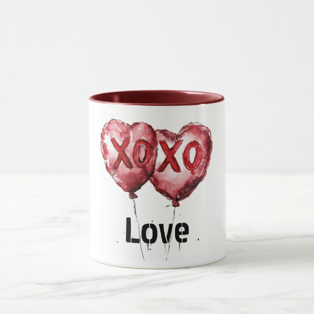 Mug Ballons cardiaques Red XOXO (Centre)