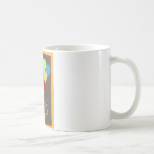 Mug Ballons d'anniversaire colorés Design graphique