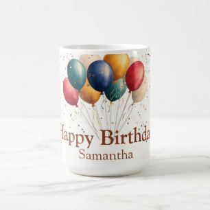 Mug Ballons de fête colorés avec Confetti