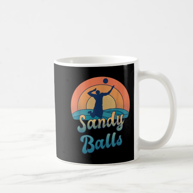 Mug Ballons de sable pour un joueur de beach-volley (Droite)