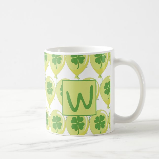 Mug Ballons d'or Quatre trèfles à feuilles (Droite)