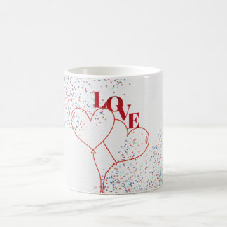 Mug Ballons en forme de cœur d'amour