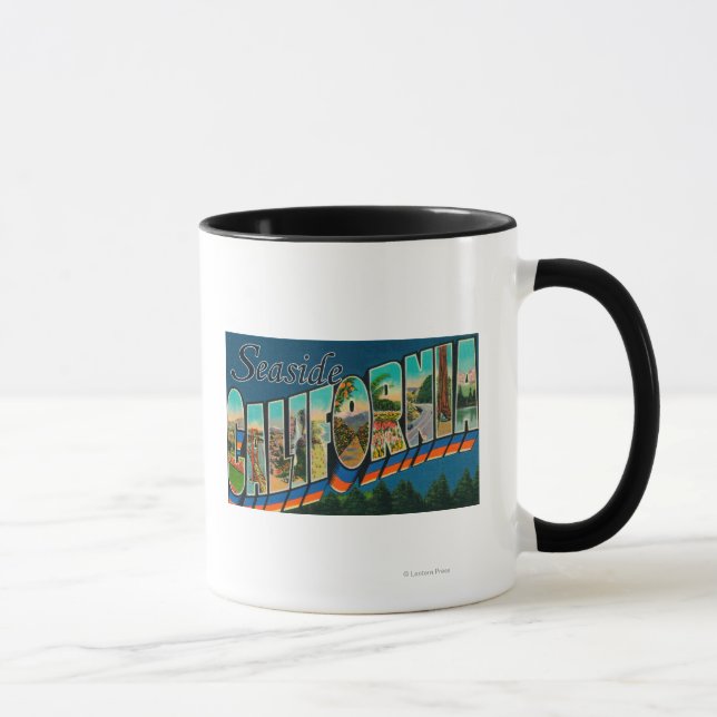 Mug Balnéaire, Californie - Scènes à grandes lettres (Droite)