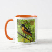 Baltimore Oriole Mug- 11 oz.