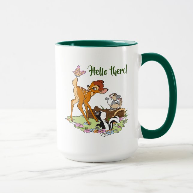 Mug Bambi Avec Papillon Sur La Queue (Droite)