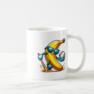 Mug Banana Sungles Face Funky Fruit Cool Banana Funny