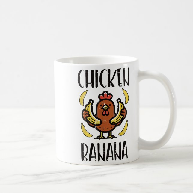 Mug Banane de poulet mignonne Chanson Danse Fruit Enfa (Droite)