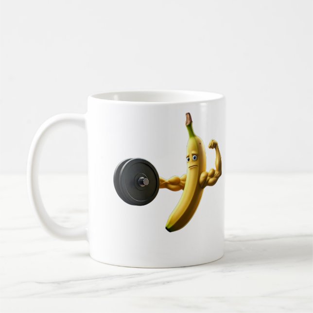 Mug banane drôle au pouvoir (Gauche)
