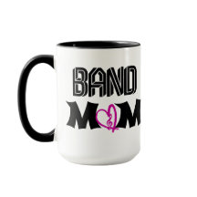 Band Mom with Heart Music Note