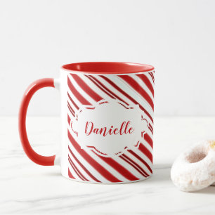 Mug Bande de bonbons de menthe à la menthe personnalis